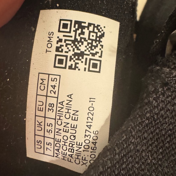 Toms Black and Cream Patterned Majorca Sandals - Picture 2 of 3